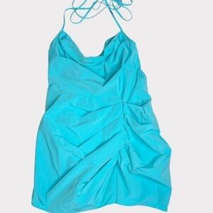 NWT AMANDA UPRICHARD Jasalina Romper - Marina Turquoise Blue Party Summer Beach